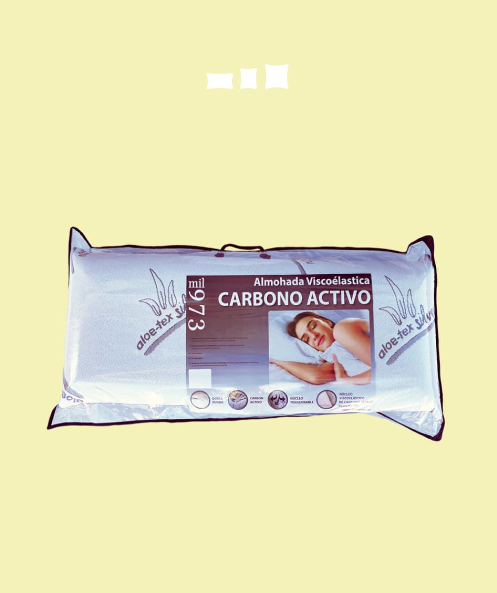 11 Almohada Aloe Vera Núcleo de Carbón