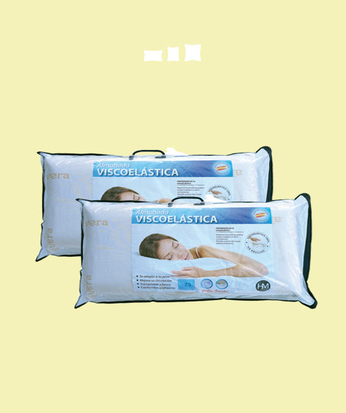 10 Almohada Viscoelástica 100% Aloe Vera