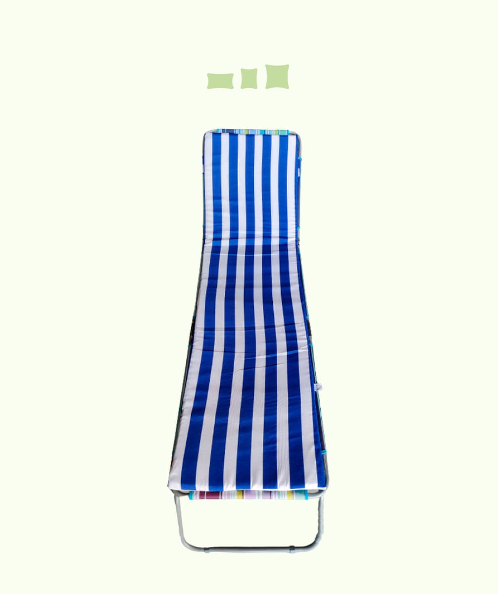 Cojín para Tumbona 180x50x3 Rayas
