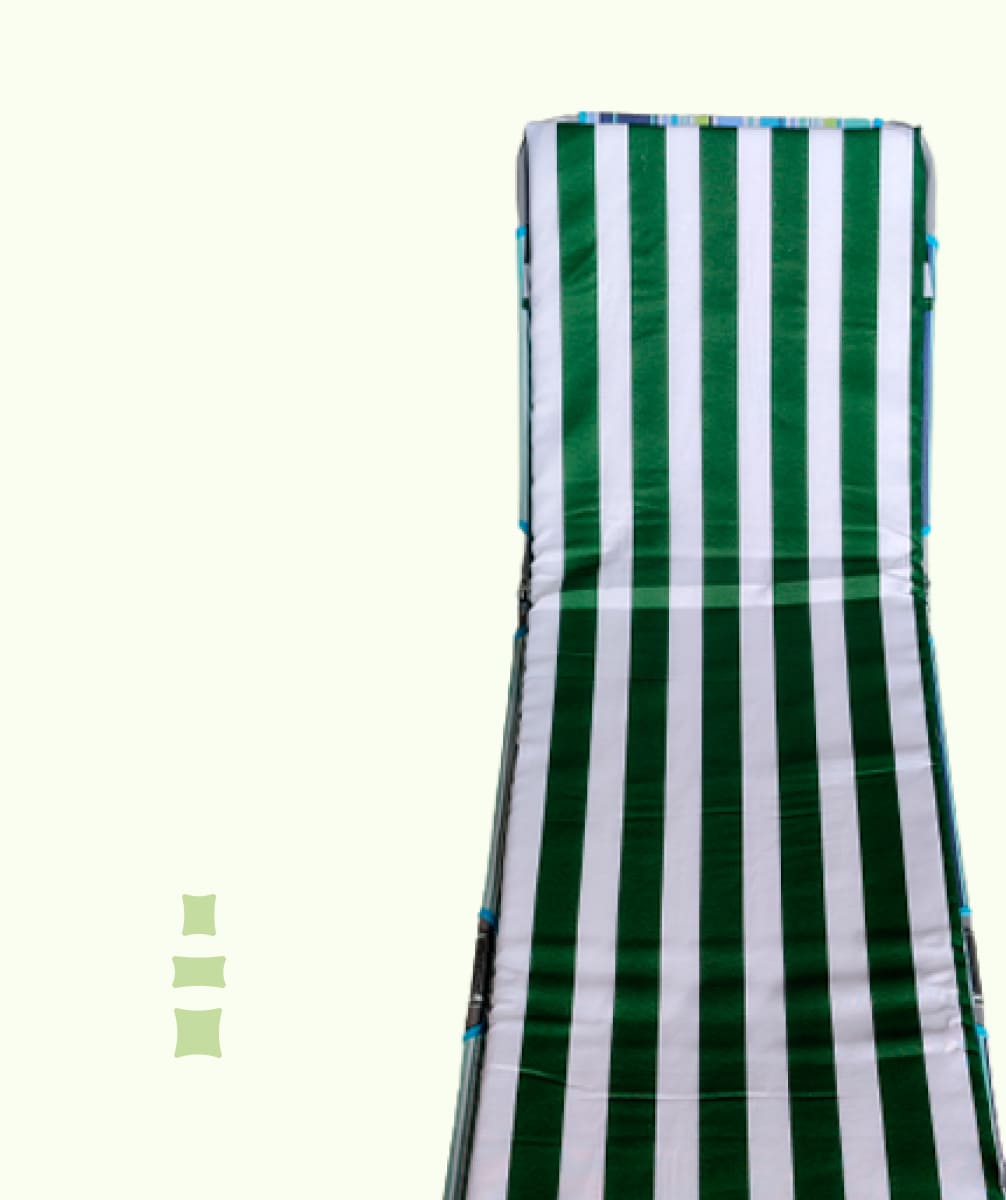 Cojín para Tumbona 180x50x3 Rayas