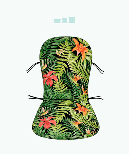 043 Cojín para Silla con Respaldo modelo Guitarra Estampados Tropicales