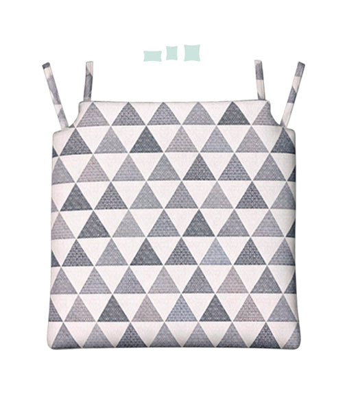 018 Cojín Asiento Silla Estampados Rombos Gris