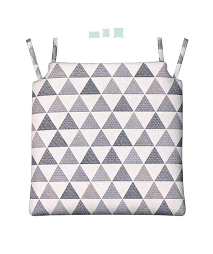 018 Cojín Asiento Silla Estampados Rombos Gris
