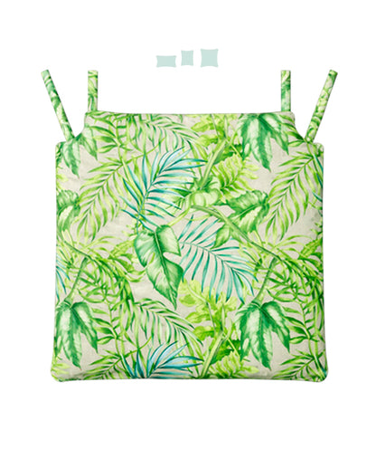 013 Cojín Asiento Silla Estampados Tropicales