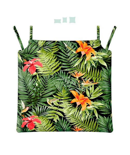 013 Cojín Asiento Silla Estampados Tropicales
