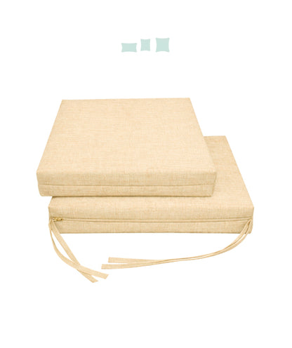 022 Cojín Asiento Silla  Acolchado Loneta Liso 01