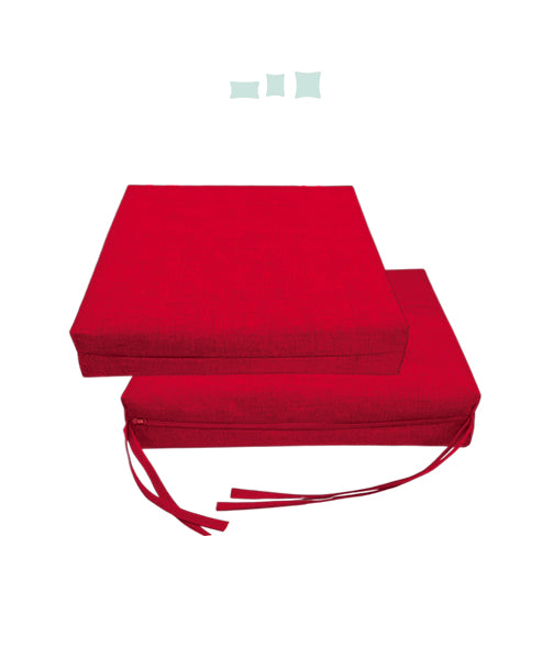 022 Cojín Asiento Silla  Acolchado Loneta Liso 01