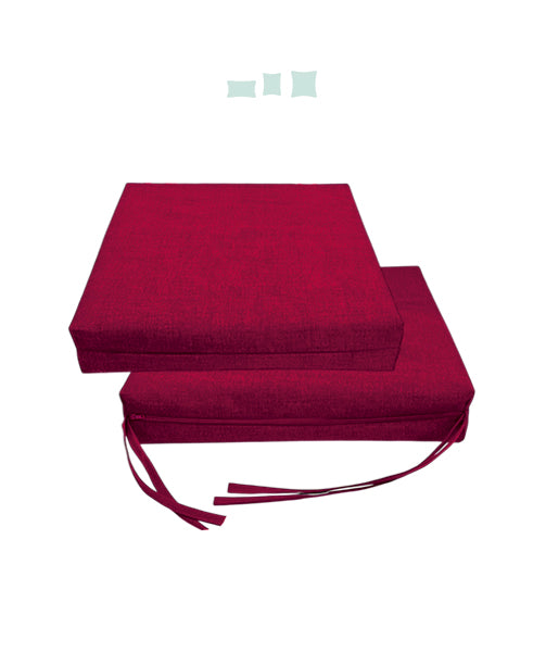 022 Cojín Asiento Silla  Acolchado Loneta Liso 01