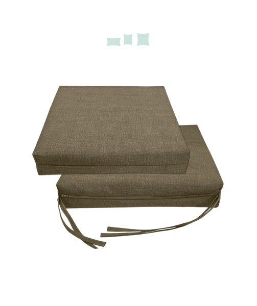 022 Cojín Asiento Silla  Acolchado Loneta Liso 01