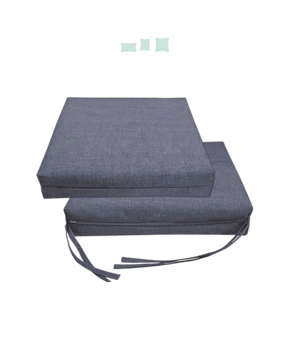 022 Cojín Asiento Silla  Acolchado Loneta Liso 01