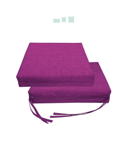 023 Cojín Asiento Silla  Acolchado Loneta Liso 02