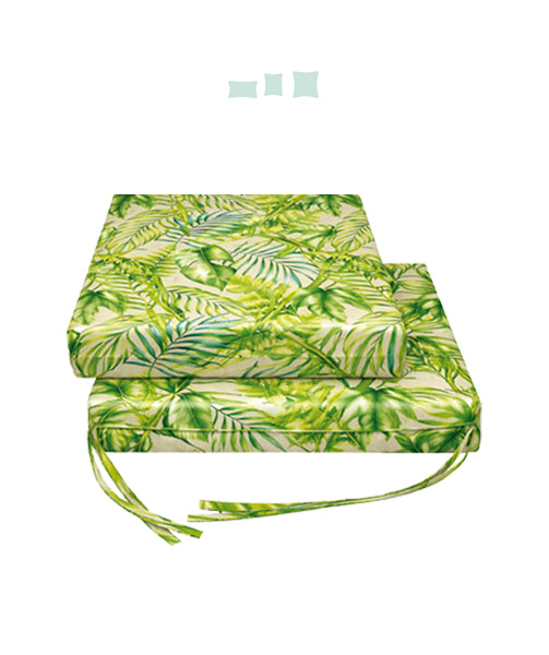 023 Cojín Asiento Silla  Acolchado Loneta Tropicales