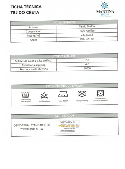 Cojín Tumbona Playa & Jardín Creta