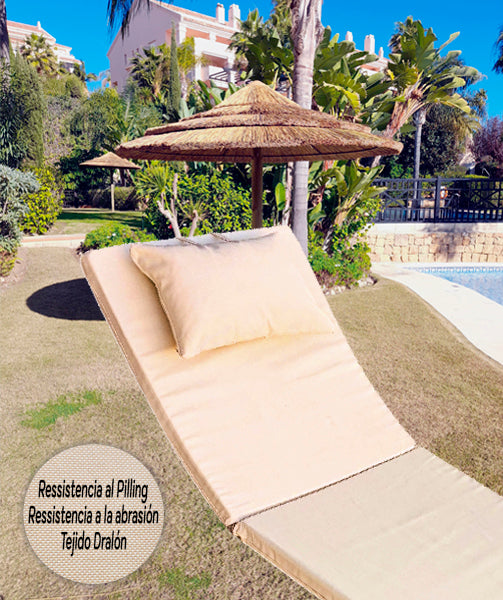 Cojín Tumbona Playa & Jardín Creta con Cabezal