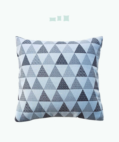 008 Funda para Cojín Estampado Rombos Gris