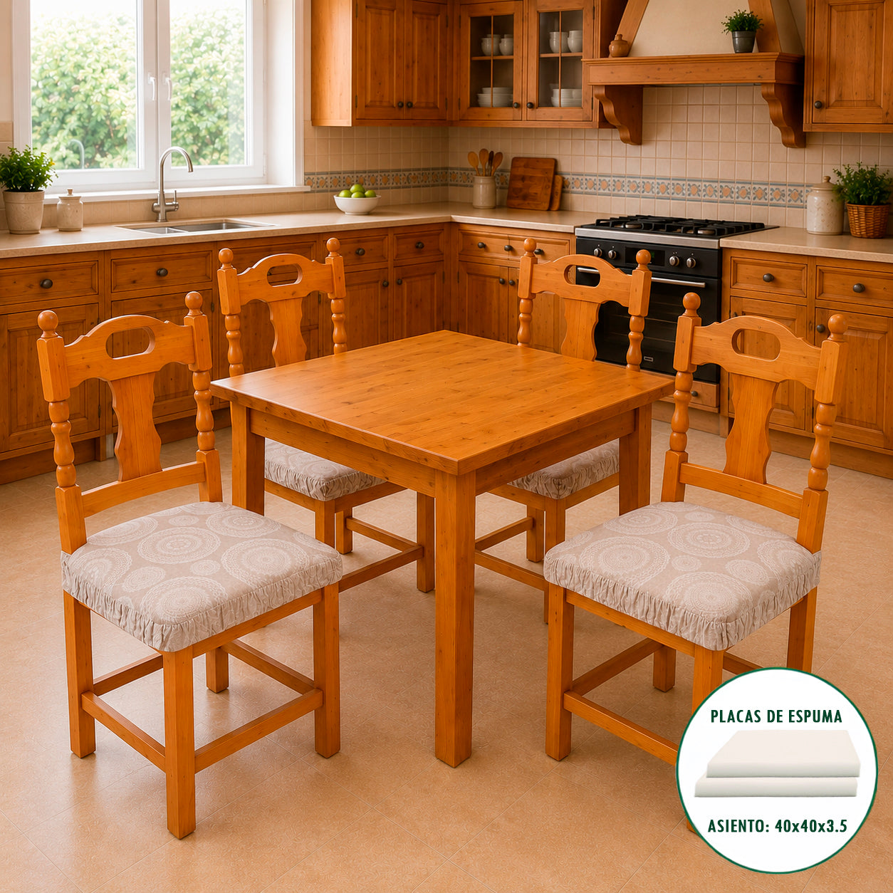 036 Cojín Asiento Ajustable Silla Mandala